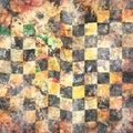 Grungy chessboard background