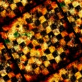 Grungy chessboard background