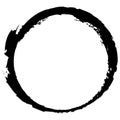 Grungy circle blob, blotch vector