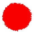 Grungy circle blob, blotch vector