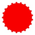 Grungy circle blob, blotch vector