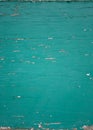 Grungy closeup of peeling flaking green paint on plywood wallpaper Royalty Free Stock Photo