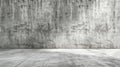 Grungy concrete wall background, abstract modern space with white walls, empty room interior. Theme of grunge, stone architecture Royalty Free Stock Photo