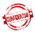 Grungy confidential stamp Royalty Free Stock Photo