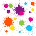 Grungy design colorful blot element