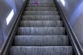 Grungy Dirt Metal Escalator Steps Closeup Depth of Field Machine