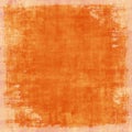 Grungy Distressed Orange Vintage Background