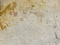 Grungy, distressed plaster wall with peeling paint in Mexico. Texture Background. Royalty Free Stock Photo