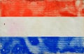 Grungy Dutch Flag Royalty Free Stock Photo