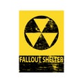 Fallout Shelter Grungy Sign