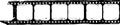 Grungy film strip, blank photografic film, free space for pictures,vector,fictional Royalty Free Stock Photo