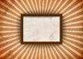 Grungy frame with rays Royalty Free Stock Photo