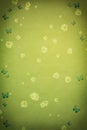 Grungy green spring background with floral motive Royalty Free Stock Photo