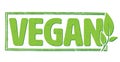 grungy green VEGAN rubber stamp