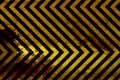 Grungy Hazard Stripes Royalty Free Stock Photo