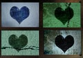 Grungy heart Royalty Free Stock Photo