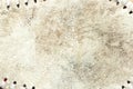 Grungy leather texture of a used baseball Royalty Free Stock Photo