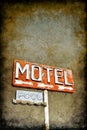 Grungy Motel Sign Royalty Free Stock Photo