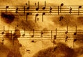 Grungy musical background Royalty Free Stock Photo