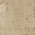 Grungy newspaper antique brown background