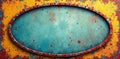 Grungy oval stencil frame, distressed paint texture , shape, surface, dirty Royalty Free Stock Photo