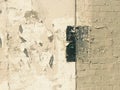 Grungy painted peeling wall industrial brick background