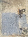 Grungy painted peeling wall industrial brick background