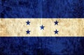 Grungy paper flag of Honduras