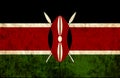 Grungy paper flag of Kenya Royalty Free Stock Photo