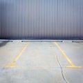 Grungy parking wall Royalty Free Stock Photo