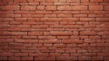Grungy Red Brick Wall Seamless Texture Background. AI Generation Royalty Free Stock Photo