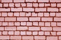 Grungy red color brick wall pattern. Royalty Free Stock Photo
