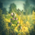 Grungy retro styled floral backgrounds Royalty Free Stock Photo