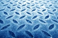 Grungy rust metal dimond floor with blur effect in navy blue tone Royalty Free Stock Photo