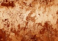 Grungy rusted metal surface in orange tone Royalty Free Stock Photo