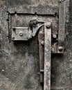 Grungy rusty locking mechanism