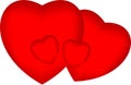 Heart shape for love symbols VECTOR