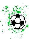 Grungy soccer ball Royalty Free Stock Photo