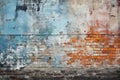 Grungy Urban Graffiti On A Weathered Brick Wall Grunge, Urban, Graffiti, Weathered, Brick, Art, Stre