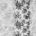 Grungy vintage floral scrapbook background