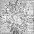 Grungy vintage floral texture background