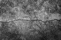 Grungy wall with large crack cement floor texture Royalty Free Stock Photo