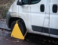 Clamped Work Van Royalty Free Stock Photo