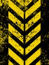 A grungy and worn hazard stripes texture. EPS 8 Royalty Free Stock Photo