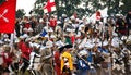 Grunwald, Poland - July 14th 2018: Battle of Grunwald 1410 reenactment