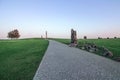 Grunwald, Poland - memorial monuments at Grunwald Fields, the site of the battle of Grunwald (1410).