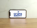 Grupa Azoty logo displayed on mobile phone Royalty Free Stock Photo