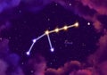 Illustration image of the constellation Grus Royalty Free Stock Photo