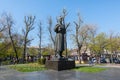 Gryhorii Skovoroda Monument in the downtown of Kiev, Ukraine