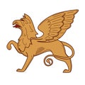 Gryphon royal heraldry mythical creature power and strength symbol